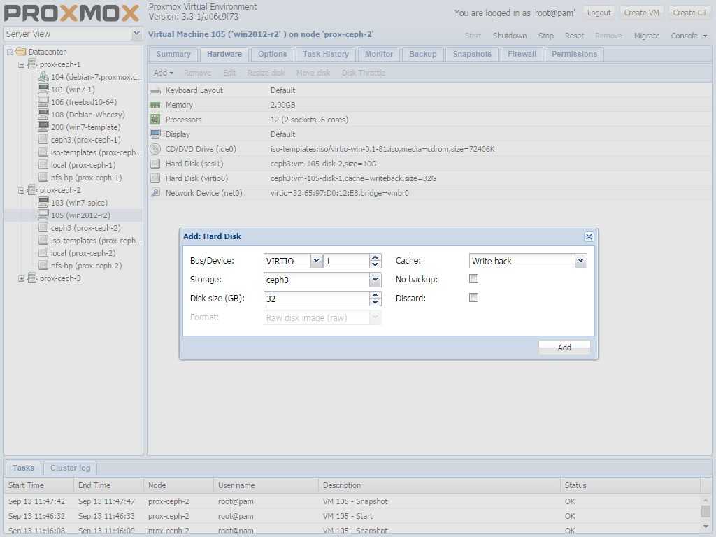 Виртуальная среда proxmox - proxmox virtual environment