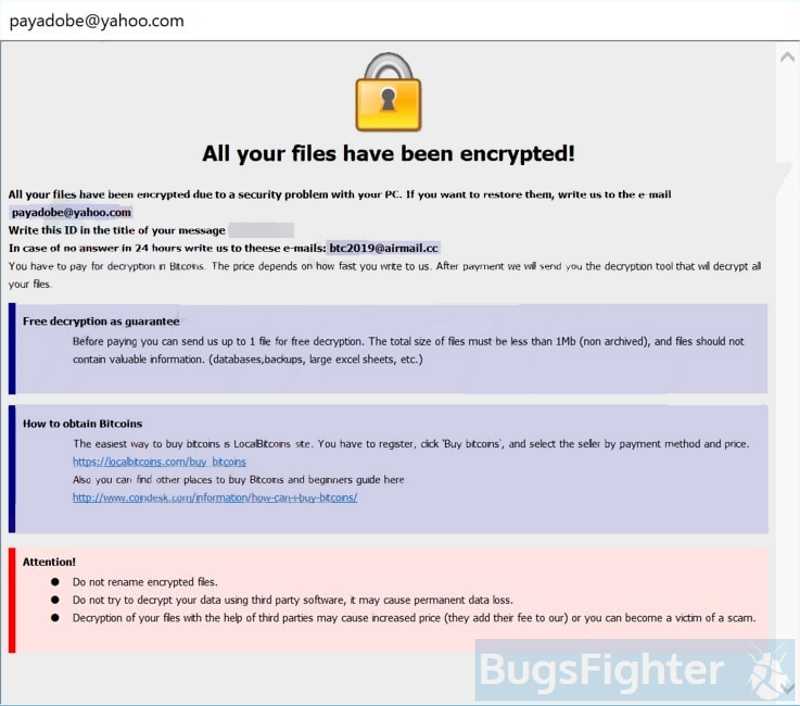 Шифровальщики-вымогатели the digest "crypto-ransomware": crysis xtbl
