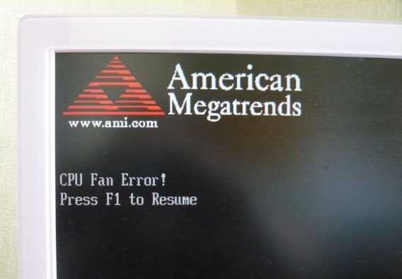 Как исправить cpu fan error press f1 to resume самостоятельно?
