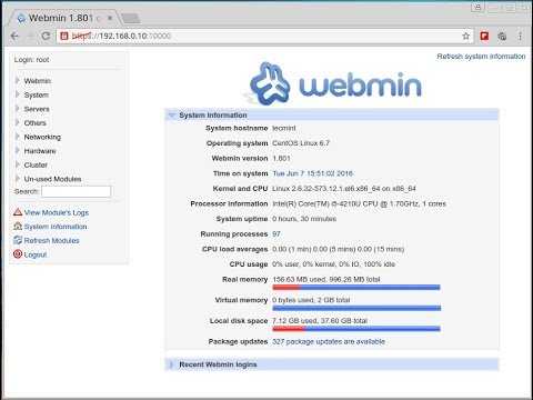 How to install and use webmin on centos 7 | digitalocean