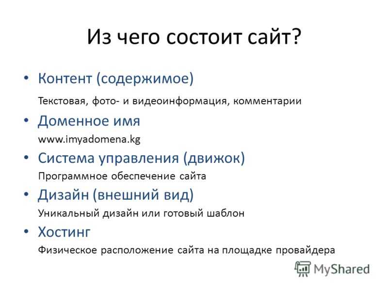 Страница состоять. Из чего состоит сайт. Из чего состоит веб сайт. Саут из чего состоит. Строение веб сайта.