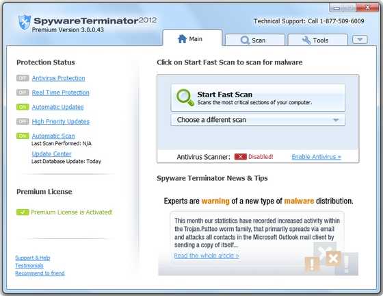 Antivirus and antispyware | spyware terminator 2015 | pcrx security suite
