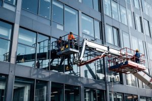 Аренда фасадных подъёмников: как выбрать технику для высотных работ