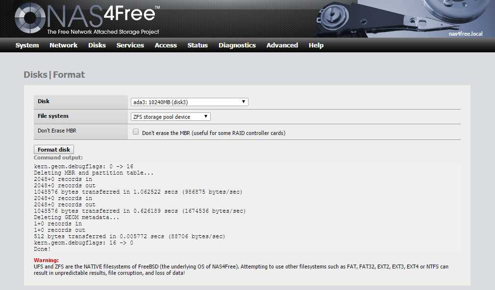 Nas4free: еще одно надежное программное обеспечение nas / home server