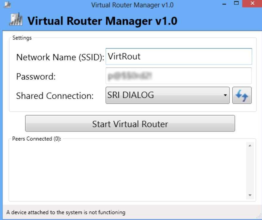 Virtual router не раздает интернет. исправляем ошибку: «не удается запустить виртуальный маршрутизатор плюс
