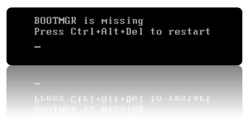 Исправление «bootmgr is missing press ctrl alt del to restart» в windows
