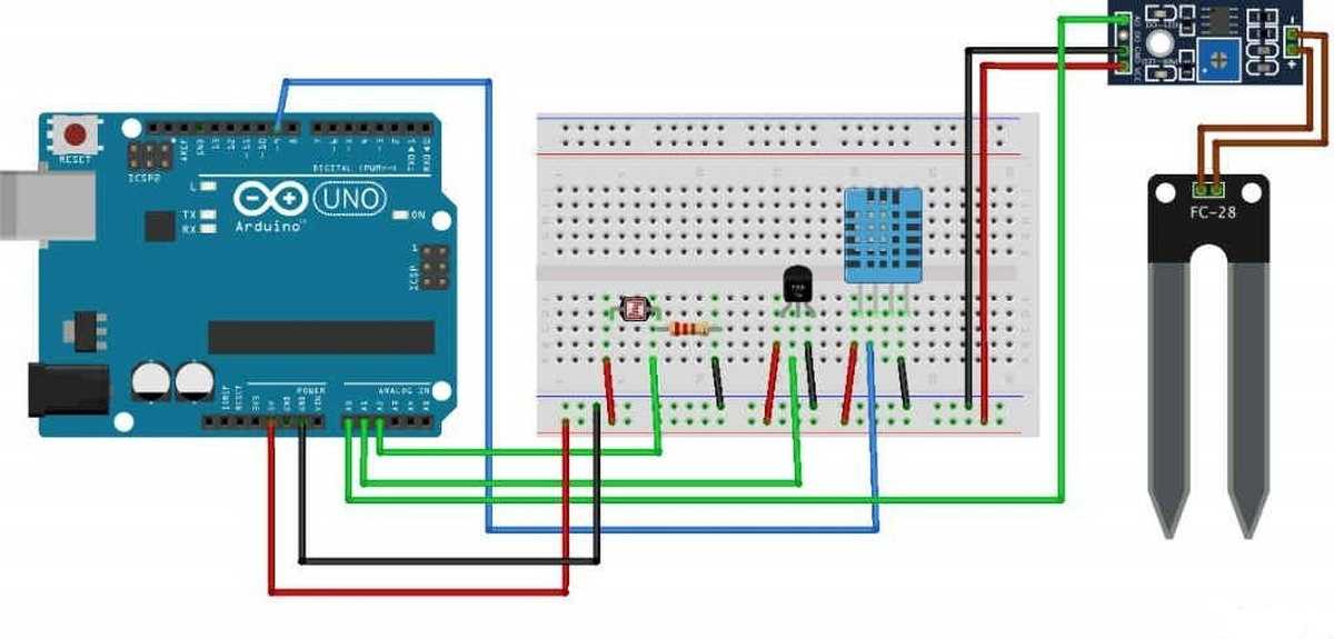Метеостанция на arduino с дисплеем | ардуино уроки