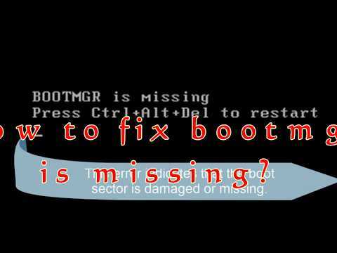 Bootmgr is missing — что делать