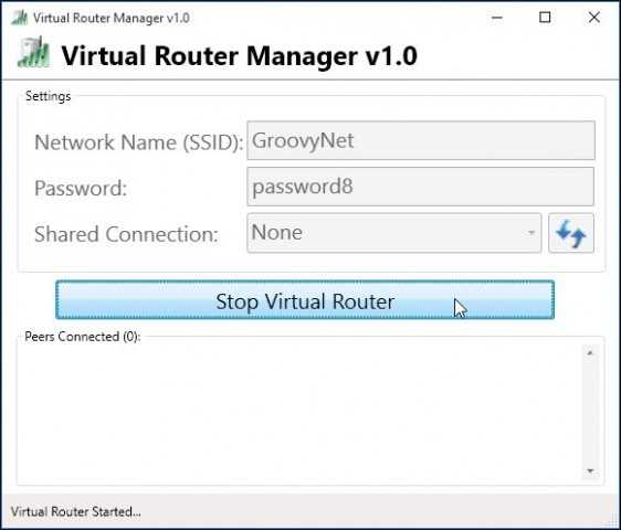 Virtual router plus could not be started routers listed here