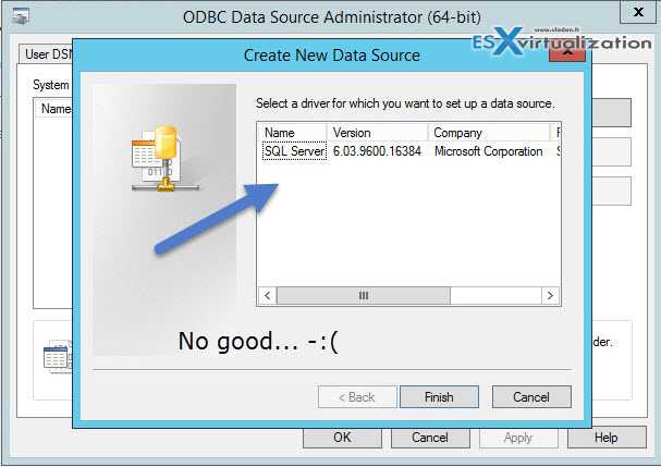 Подключение к источнику данных odbc (мастер импорта и экспорта sql server) - sql server integration services (ssis) | microsoft docs