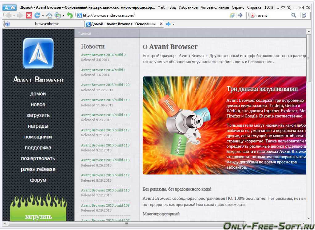 Браузер avant - avant browser