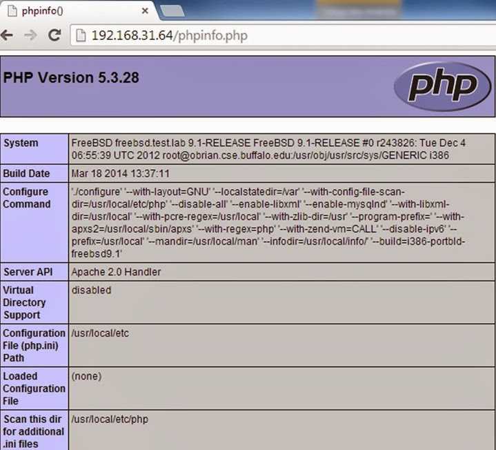 Как установить apache, php и mysql на freebsd | сеть без проблем