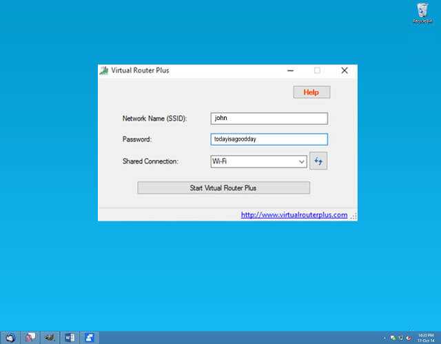 Virtual router plus could not be started windows 7 starter routers listed here