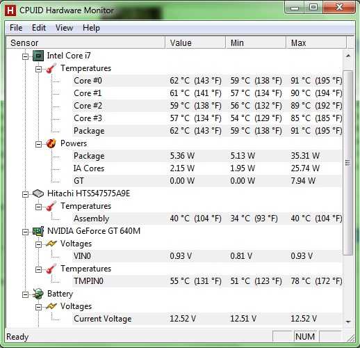Какова нормальная температура процессора ноутбука и как её понизить?