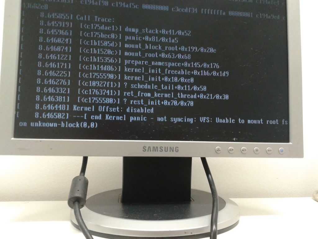 Kernel panic - not syncing: vfs: unable to mount root fs on unknown-block(0,0) - linux mint україна