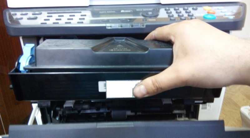 Как сбросить сообщение «замените мк» на принтере kyocera