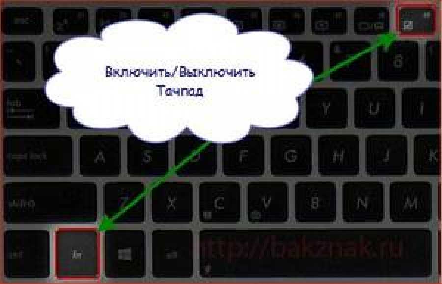 Способы отключения тачпада на ноутбуках asus