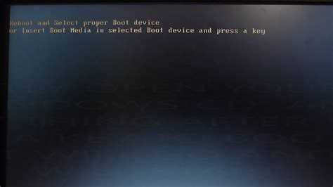 Reboot and select proper boot device: что делать, как исправить ошибку