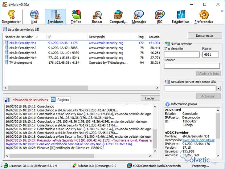 ⓘ emule - свободный клиент файлообменной сети ed2k для microsoft windows. был разработан как замена проприетарному клиенту edonkey2000. также может работать с kad ..